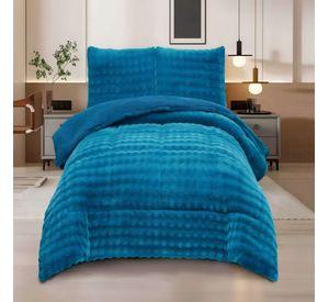 COBERTOR ALTO CONFORT 2 PLAZA 230CM X 250CM COLOR AZUL