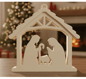 Adorno navidad - Pesebre noche de paz