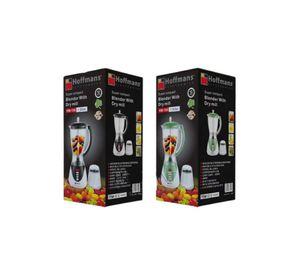 Licuadora Hoffmans Blender With Dry Mill﻿ HM-188 Mezcla Y Tritura 1.5L