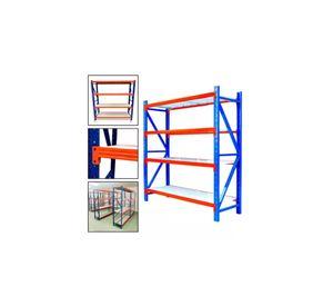Estante Metálico Rack 200x200x60cm Sin Pernos Soporta 800kg Color Azul