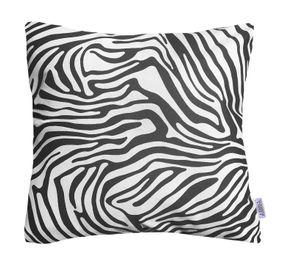 COJIN DECORATIVO DISEÑO CEBRA BLANCO Y NEGRO 60X60 RELLENO