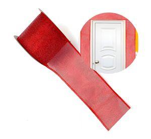 3 Cintas Navidad Decorativas Rojo Y Gris 6 3 Cm X 2 7 Mts
