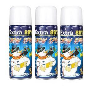 Set de 3 Spray de Nieve Artificial Lanza Espuma en Aerosol