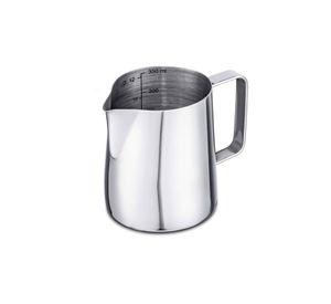 Jarra de espuma de leche de acero inoxidable 12oz/350ml gris