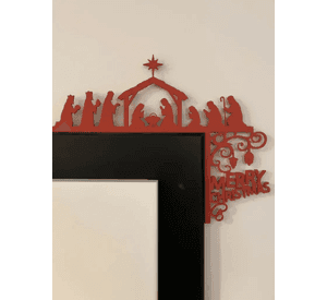 Decoración de Marco de Puerta Navideña