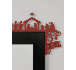 Decoración de Marco de Puerta Navideña