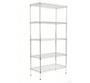 Estantería Cromada Ajustable de 5 Niveles