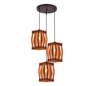 Lámpara Techo Colgante Vintage Rústica Hogar 3 Luces Jhn