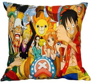 Cojín Felpa 45x45 cm De Mugiwaras Luffy Nami Usopp Zoro Extra Suave