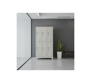 Locker 3 Cuerpos 6 Casilleros 180x90x45cm