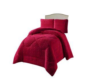 COBERTOR DE INVERNO TEXTURIZADA DISEÑO 01 KING ROJO