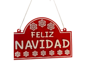 Adorno de Navidad - Cartel de Feliz Navidad