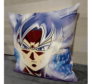 Cojín Felpa 45x45 cm Cara De Goku Ultra Instinto cm Extra Suave