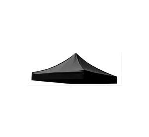 Carpa lona de repuesto para toldo, 3x3 m, engomada, impermeable, 600D, color negro