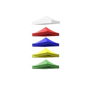 Carpa lona de repuesto para toldo, 3x3 m, engomada, impermeable, 600D, color negro