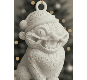 Adorno Navideño de Tigre Derpy