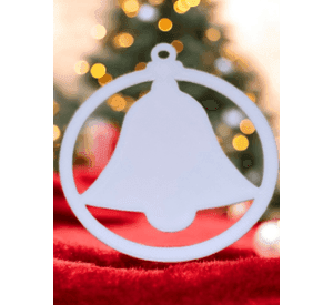 Adorno para el árbol de campana navideña