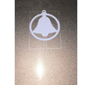 Adorno para el árbol de campana navideña