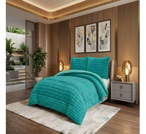 COBERTOR PREMIUM CONFORT 1.5P 180CM X 230CM COLOR VERDE
