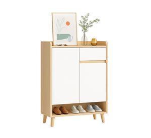 Zapatero Bicolor Elegance 2 Puertas Organizador Estante 61 cm