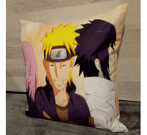 Cojín Felpa 45x45 cm Sasuke Sakura Naruto Extra Suave