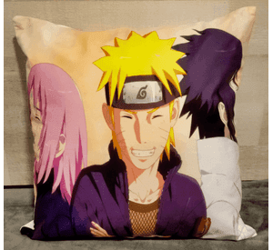 Cojín Felpa 45x45 cm Sasuke Sakura Naruto Extra Suave