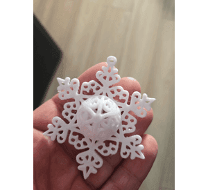 Adorno de copo de nieve de Navidad