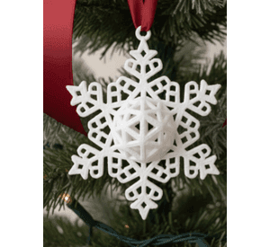 Adorno de copo de nieve de Navidad