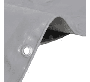 Lona carpa plegable gris reforzada 3x6