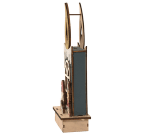 Adorno Navideño De Madera Para Escritorio Mini Vela Navidad Como En La Imagen