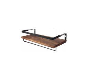 Repisas Flotantes de Madera Modernas Multipropósito Kit 2 Marrón Oscuro