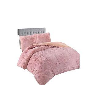 COBERTOR DE INVIERNO PELUDO 2 PLAZAS 230X250CM ROSA 2