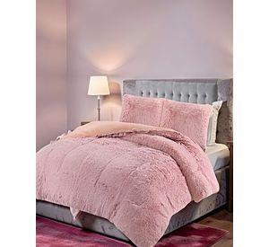 COBERTOR DE INVIERNO PELUDO 2 PLAZAS 230X250CM ROSA 2