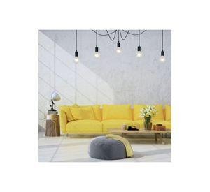 LAMPARA COLGANTE FIX NEGRO 5xE27
