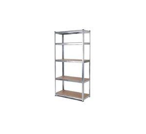 Estante Rack Metálico 180x90x40cm Galvanizado Imsi Home Color Plateado