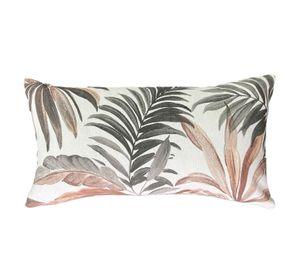 Cojin Decorativo Diseño Lino Ramos Beige 80x40 Relleno