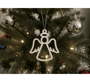 Adorno navidad - Ángel minimalista para árbol
