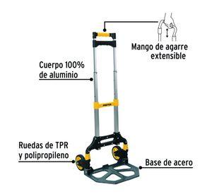 Carro De Carga Plegable Pretul Truper 100Kg Aluminio Tipo Yegua