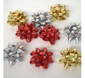 Pack 9 Lazos Decorativos Para Regalos De Navidad 6,2cm