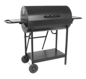 Parrilla Doble Carbón Repisas Laterales Tapa