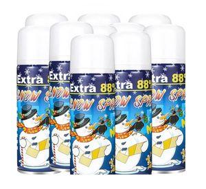Set de 10 Spray de Nieve Artificial Lanza Espuma en Aerosol