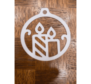 Adorno vela de decoración navideña