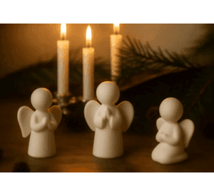 Adorno navidad - Ángeles navideños (pack 3 un)