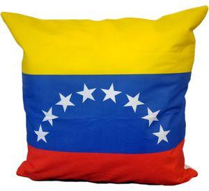 Cojín Felpa 45x45 cm De La Bandera De Venezuela Extra Suave