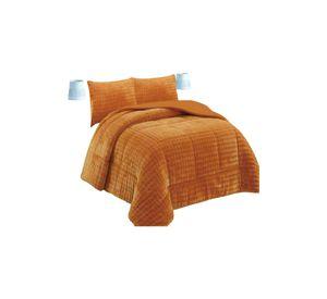 COBERTOR CON CHIPORRO 2 PLAZAS 230X250CM MOSTAZA B4