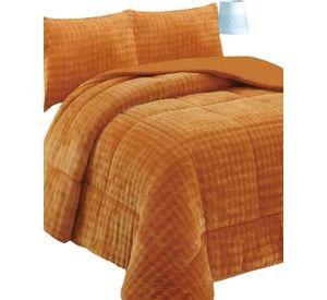 COBERTOR CON CHIPORRO 2 PLAZAS 230X250CM MOSTAZA B4