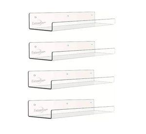 4 Repisas Flotantes Estantes Flotantes De Acrílico