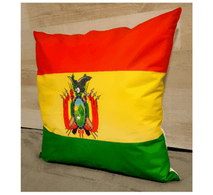 Cojín Felpa 45x45 cm De Bandera de Bolivia Extra Suave