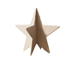 Adorno navidad - Estrella de Pie minimalista