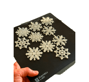Adornos Árbol Navidad - Copos de Nieve (pack 10 un)